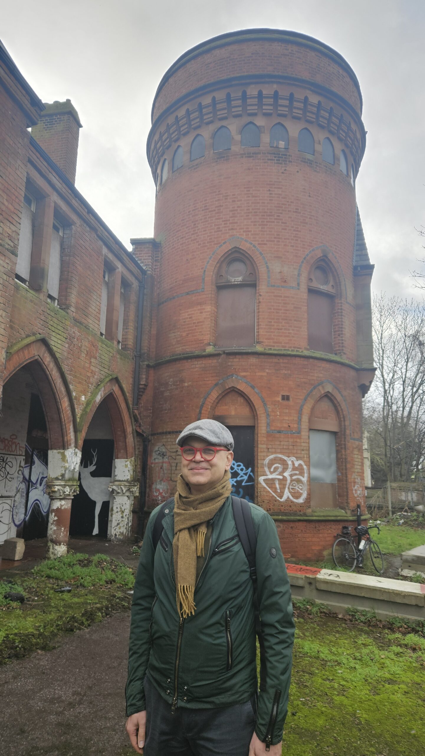 RUSS member, Anurag Verma is pictured outside the Playtower.